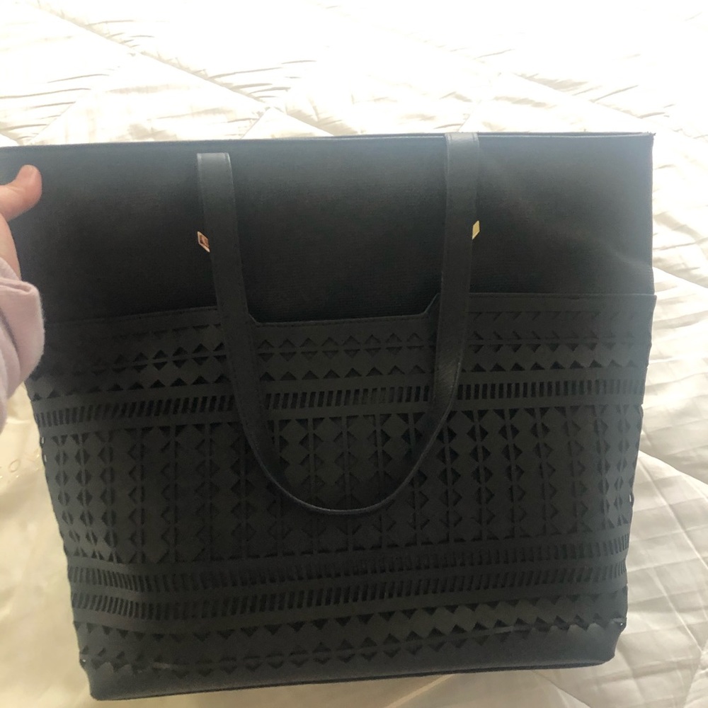 Stella and Dot black tote bag